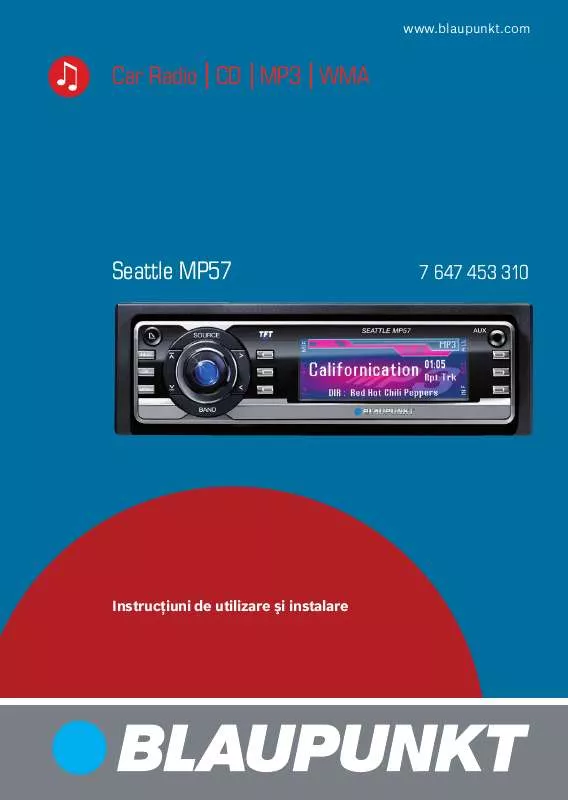 Mode d'emploi BLAUPUNKT SEATTLE MP57