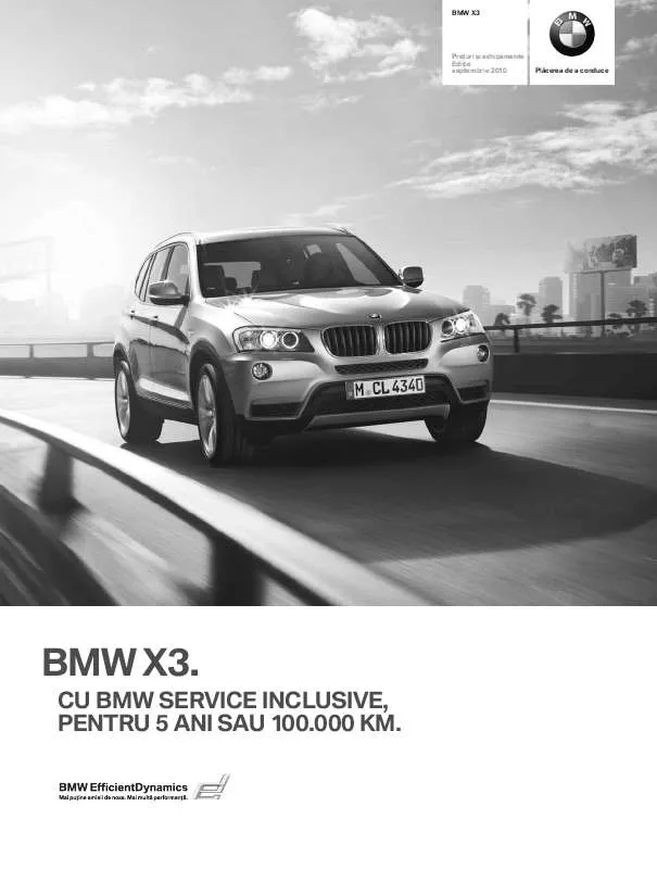 Mode d'emploi BMW X3