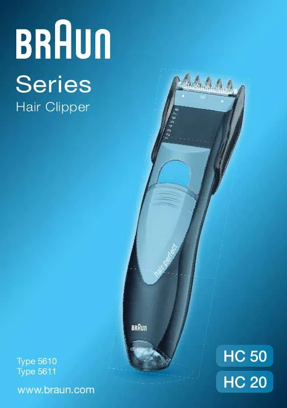 Mode d'emploi BRAUN HAIR CLIPPER