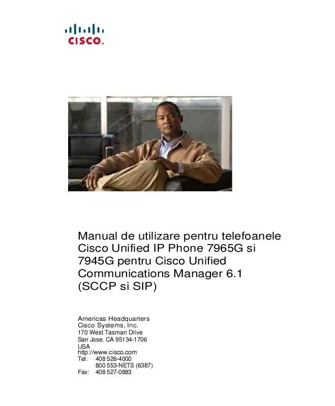 Mode d'emploi CISCO IP PHONE 7945G