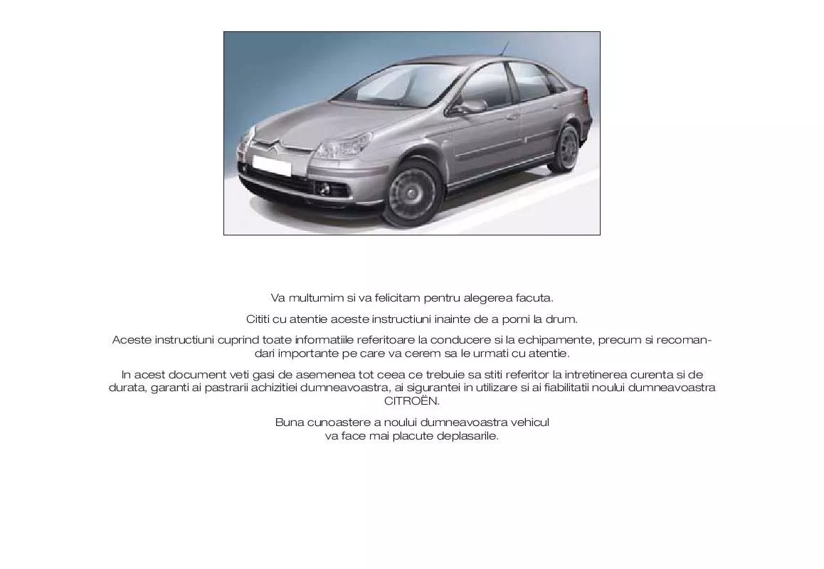 Mode d'emploi CITROEN C5