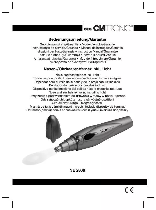 Mode d'emploi CLATRONIC NE 2868