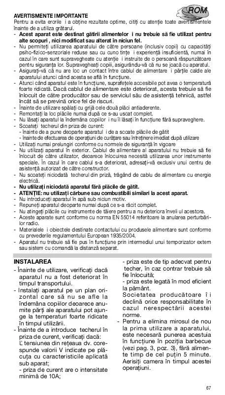 Mode d'emploi DELONGHI CG 196