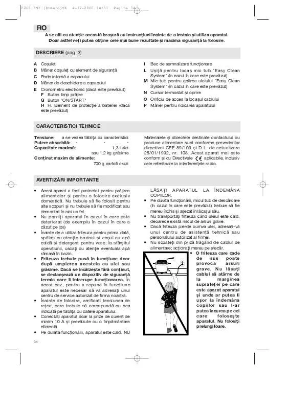 Mode d'emploi DELONGHI F026