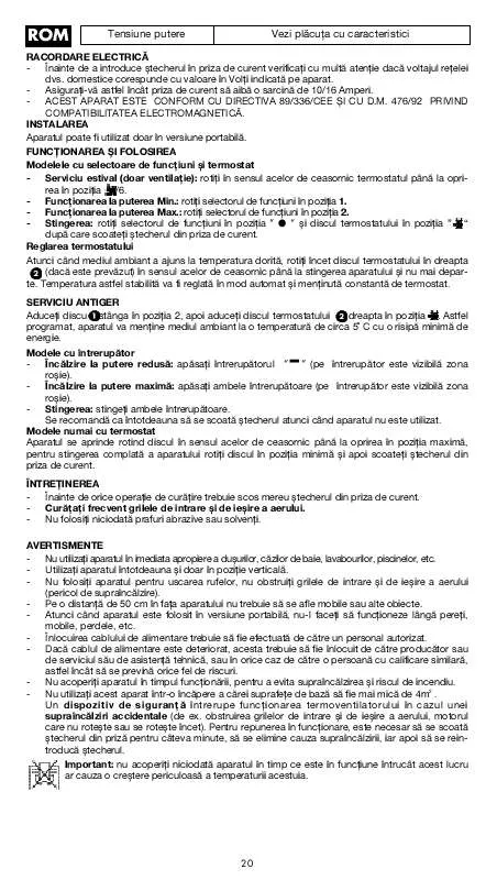 Mode d'emploi DELONGHI HVK 1030