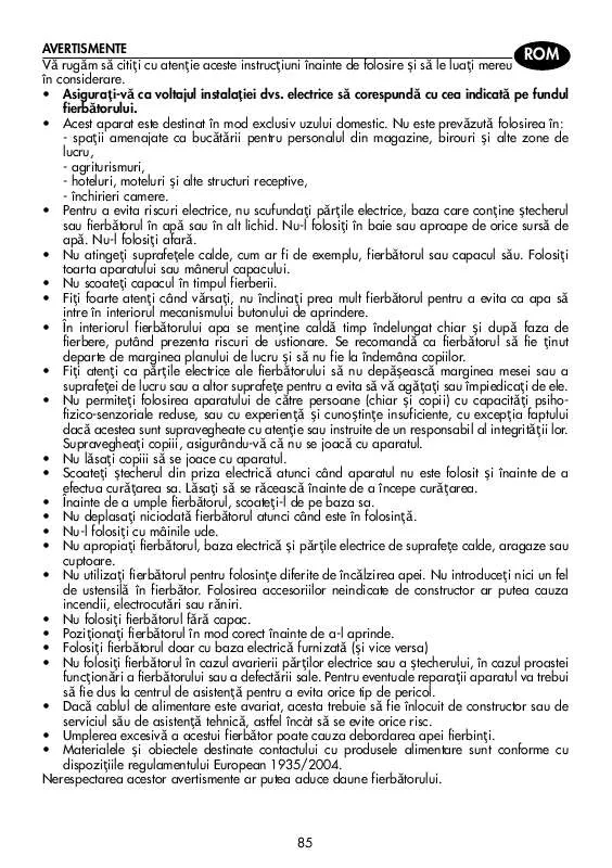 Mode d'emploi DELONGHI KBO 2001.R