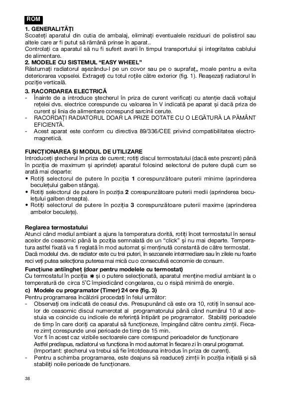 Mode d'emploi DELONGHI TRD 0615