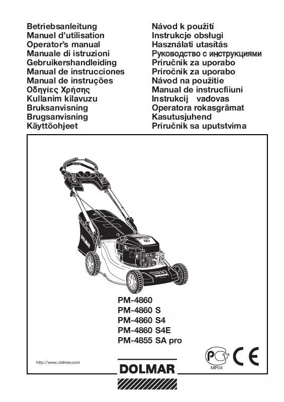 Mode d'emploi DOLMAR PM-4860