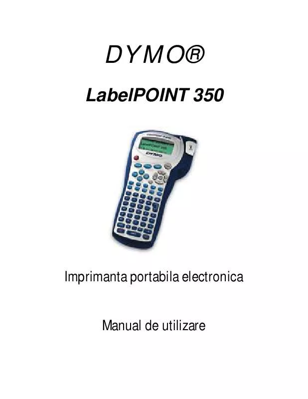 Mode d'emploi DYMO LABELPOINT 350