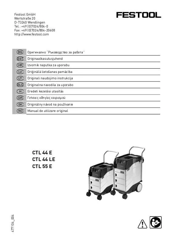 Mode d'emploi FESTOOL CTL44LE