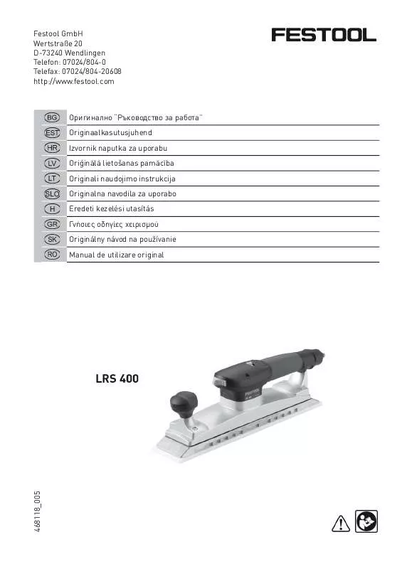 Mode d'emploi FESTOOL LRS 400