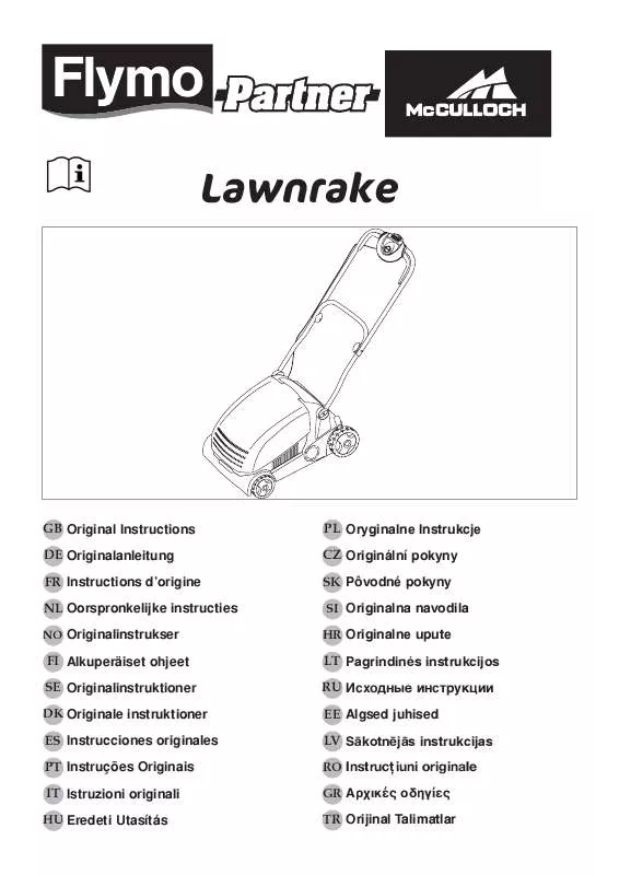 Mode d'emploi FLYMO LAWNRAKE