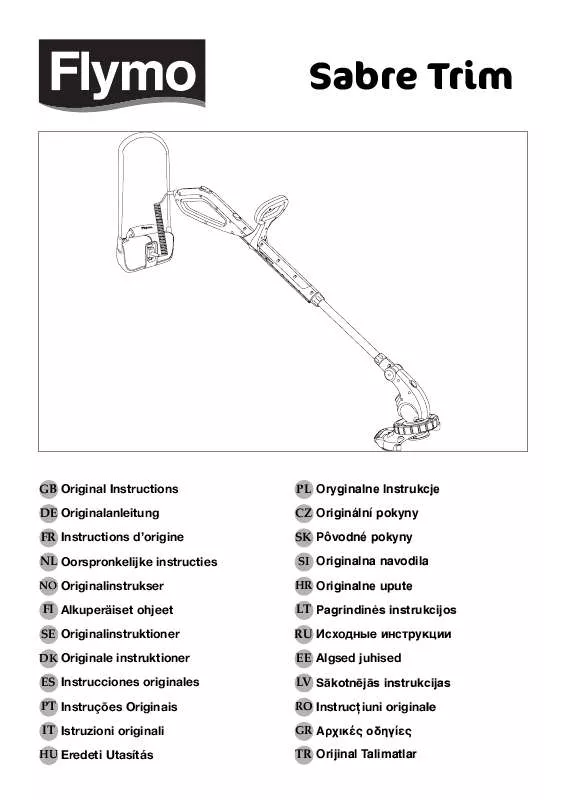 Mode d'emploi FLYMO SABRE TRIM