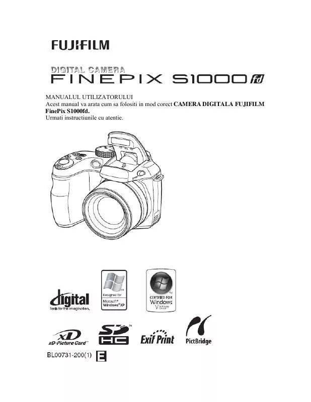 Mode d'emploi FUJIFILM FINEPIX S1000FD