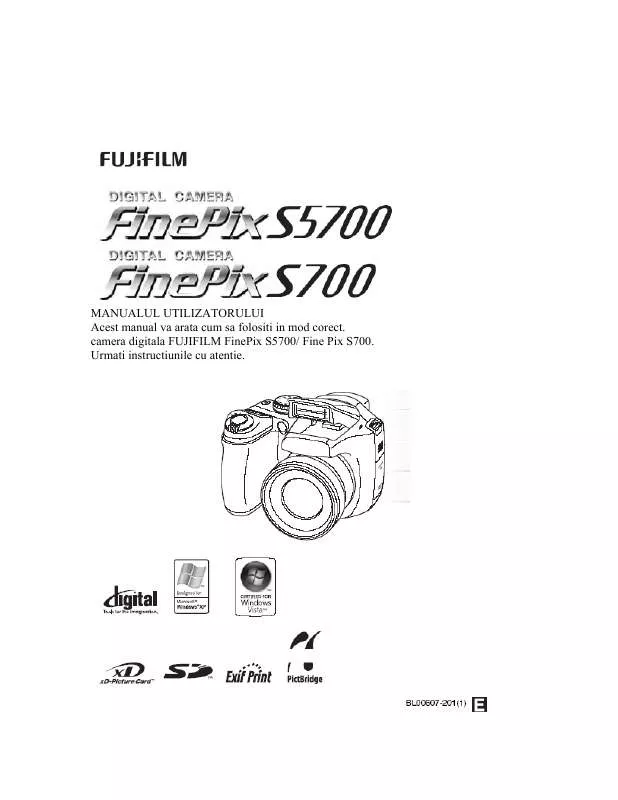 Mode d'emploi FUJIFILM FINEPIX S5700