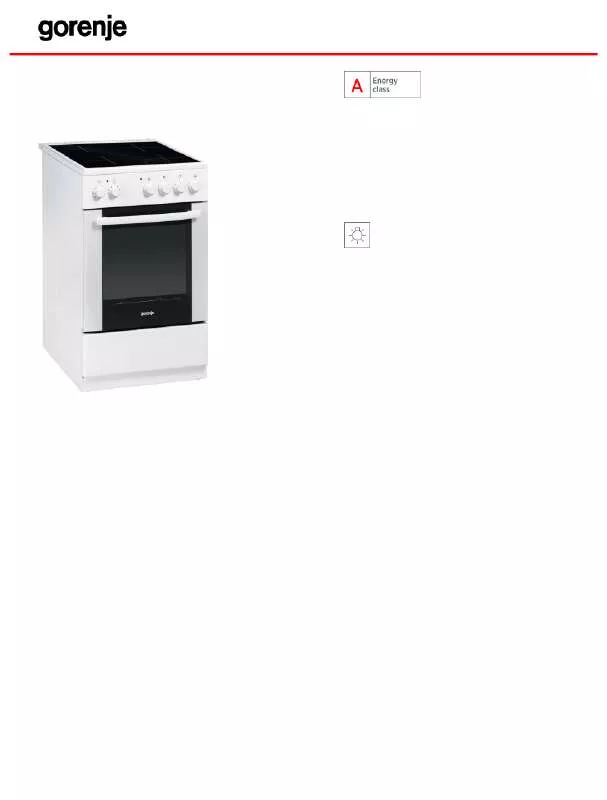 Mode d'emploi GORENJE EC57101IW