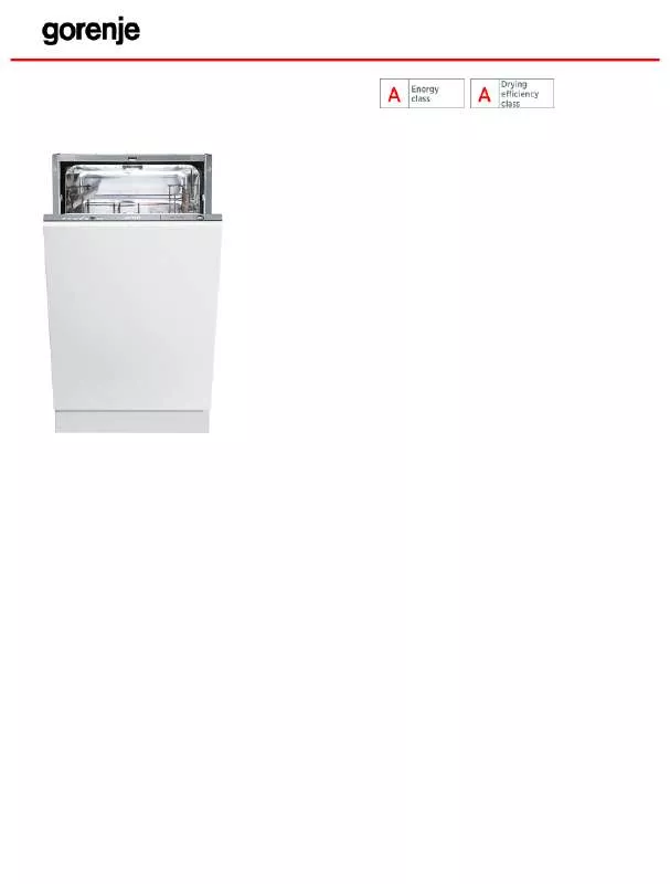 Mode d'emploi GORENJE GV51021