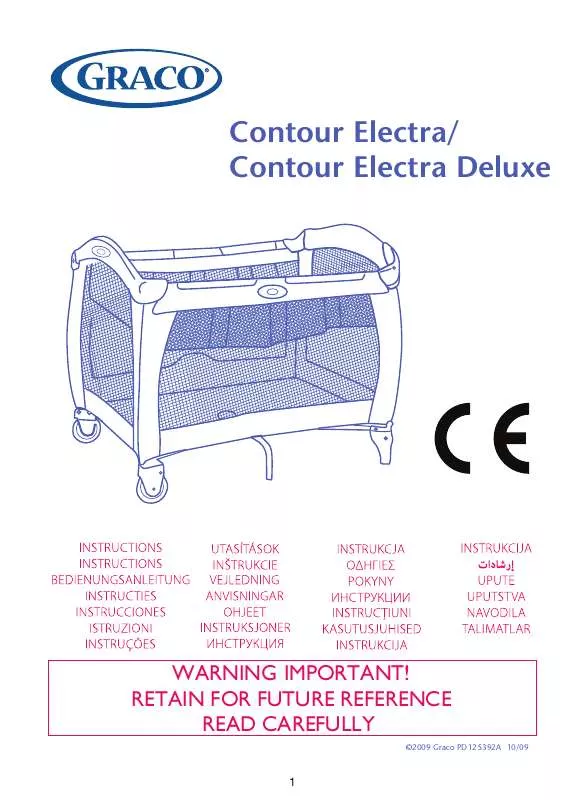 Mode d'emploi GRACO CONTOUR ELECTRA