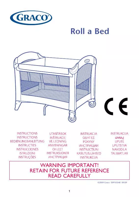 Mode d'emploi GRACO ROLL A BED