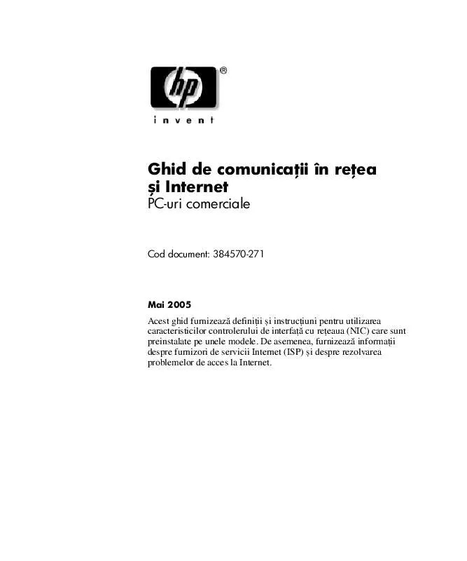 Mode d'emploi HP COMPAQ DX7200 SLIM TOWER PC