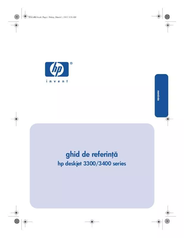 Mode d'emploi HP DESKJET 3300