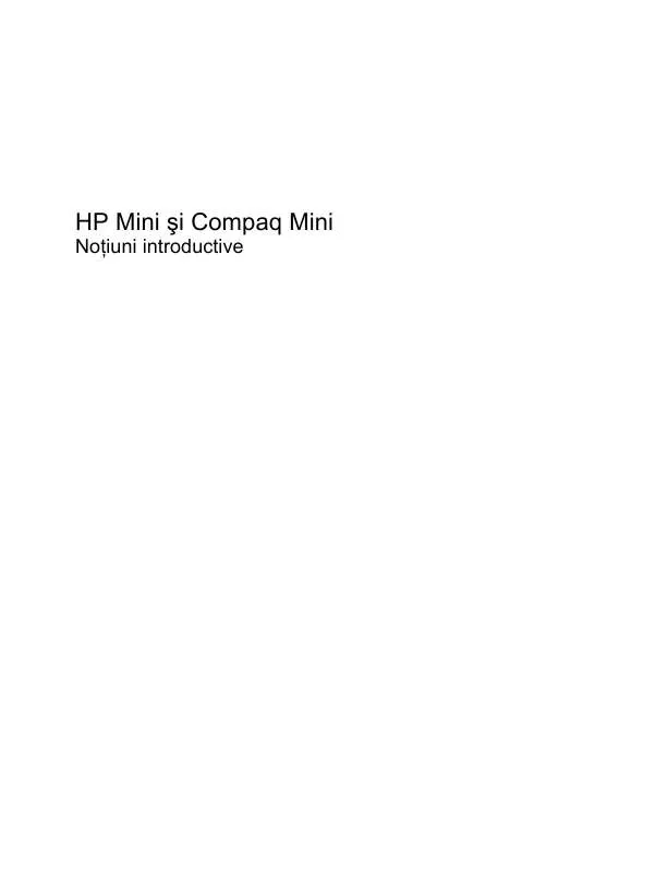 Mode d'emploi HP MINI 110-3612SA