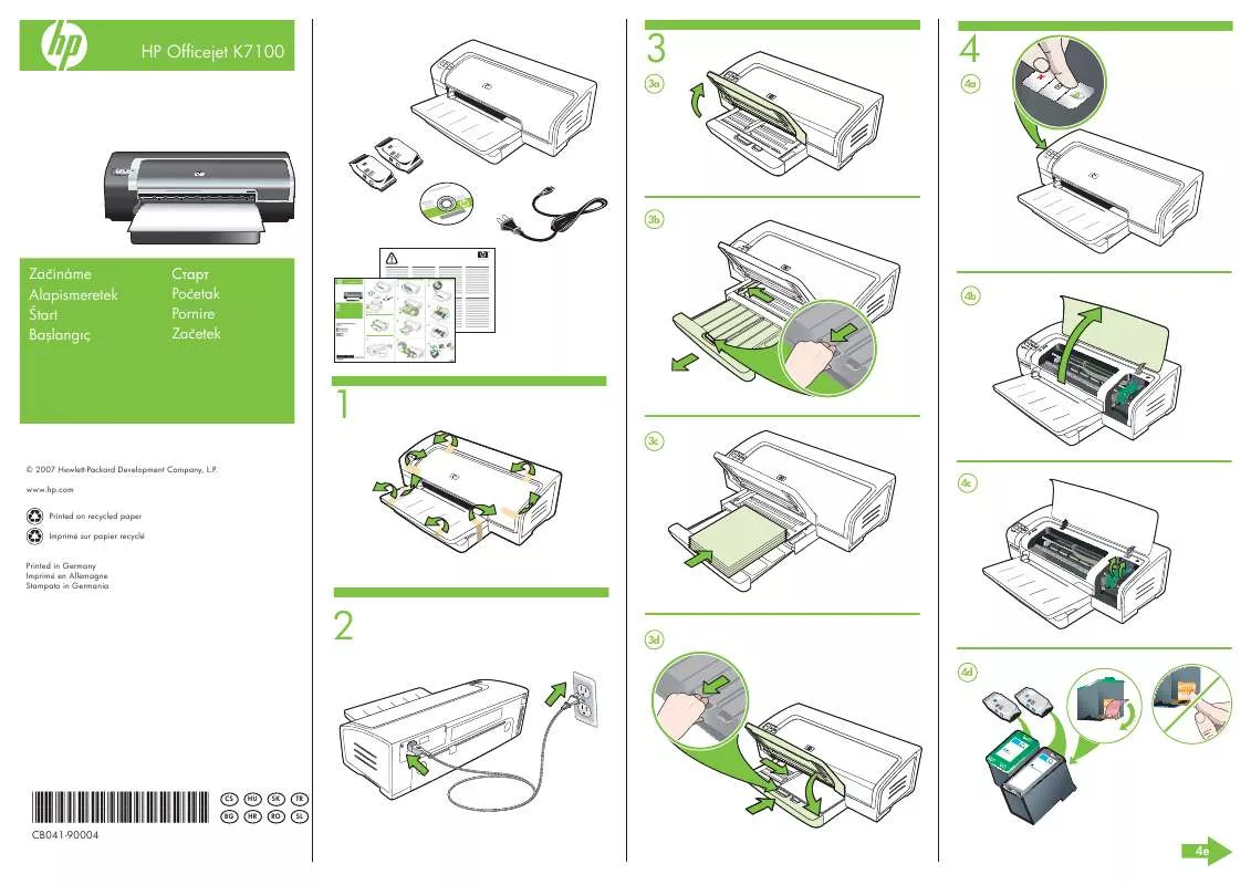 Mode d'emploi HP OFFICEJET K7100