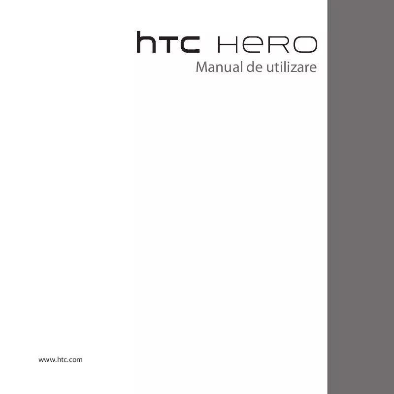 Mode d'emploi HTC HERO