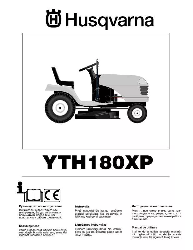 Mode d'emploi HUSQVARNA YTH 180 XP