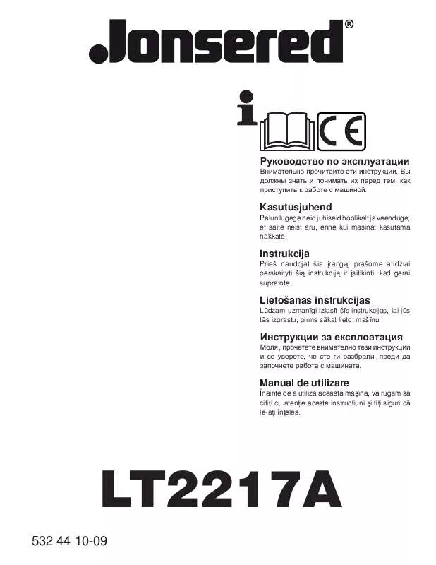 Mode d'emploi JONSERED LT 2217 A