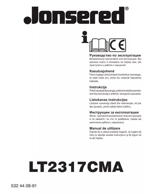 Mode d'emploi JONSERED LT 2317 CMA