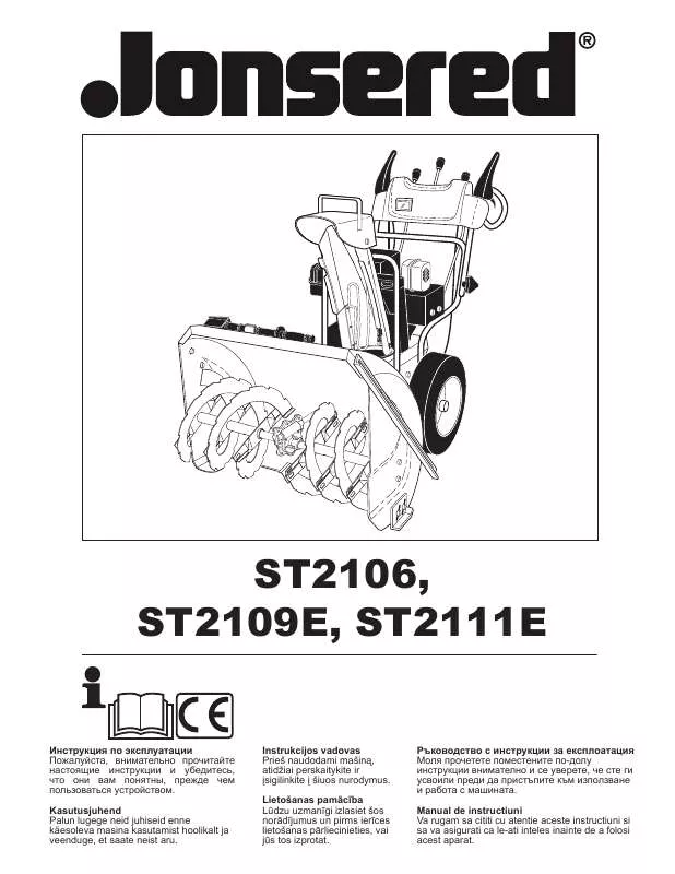 Mode d'emploi JONSERED ST 2111 E