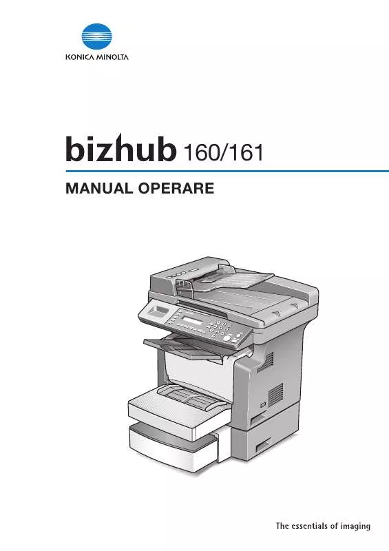 Mode d'emploi KONICA MINOLTA BIZHUB 161