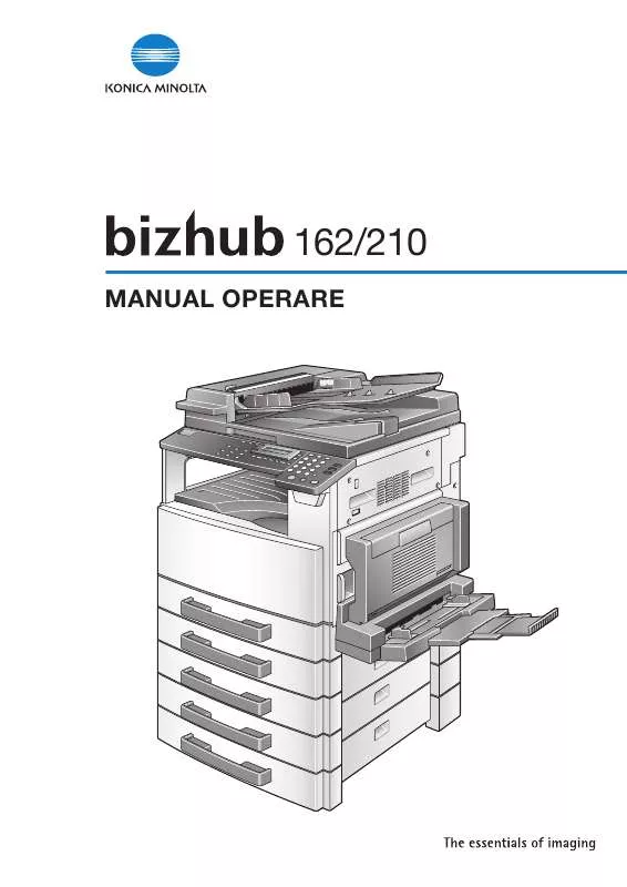 Mode d'emploi KONICA MINOLTA BIZHUB 162