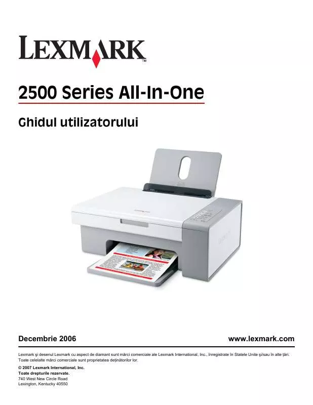 Mode d'emploi LEXMARK X2580