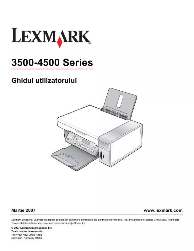 Mode d'emploi LEXMARK X4580