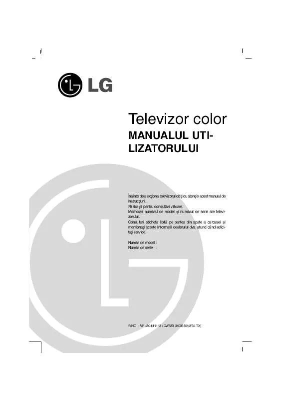 Mode d'emploi LG 21FB5RLX