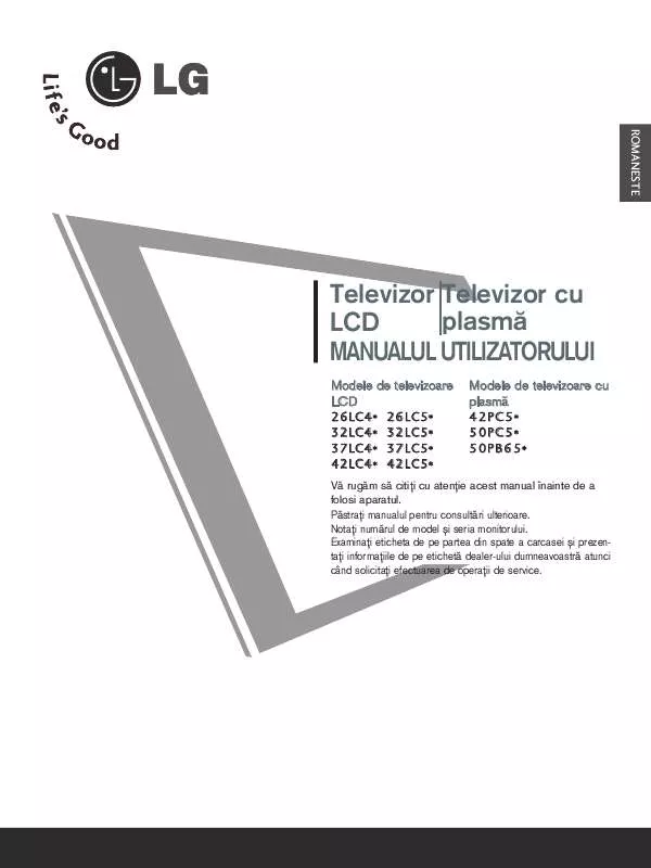 Mode d'emploi LG 42PC56