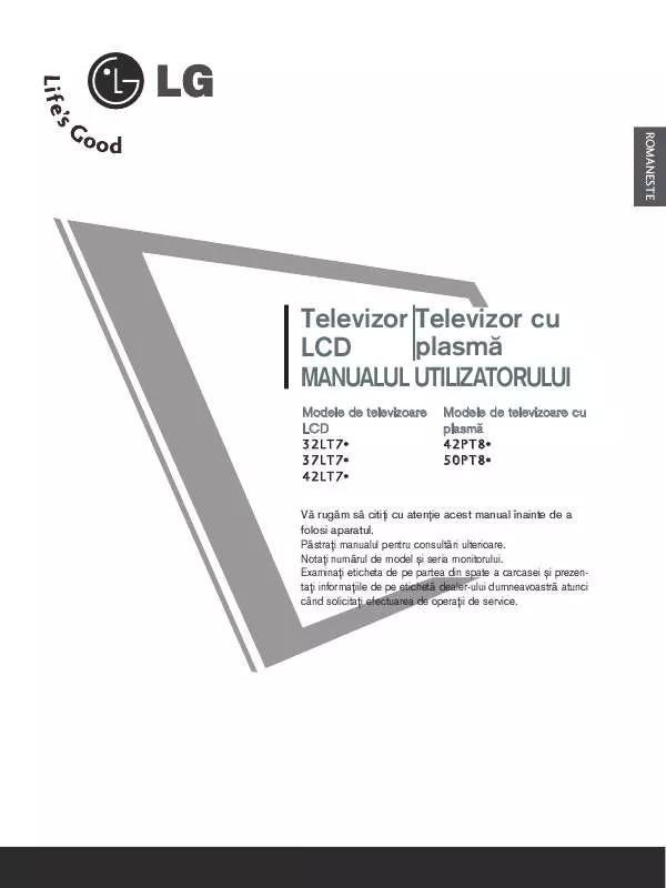 Mode d'emploi LG 42PT85