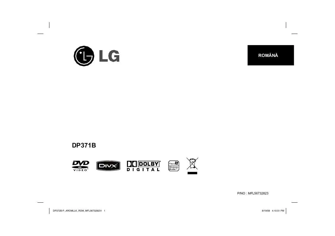 Mode d'emploi LG DP371B