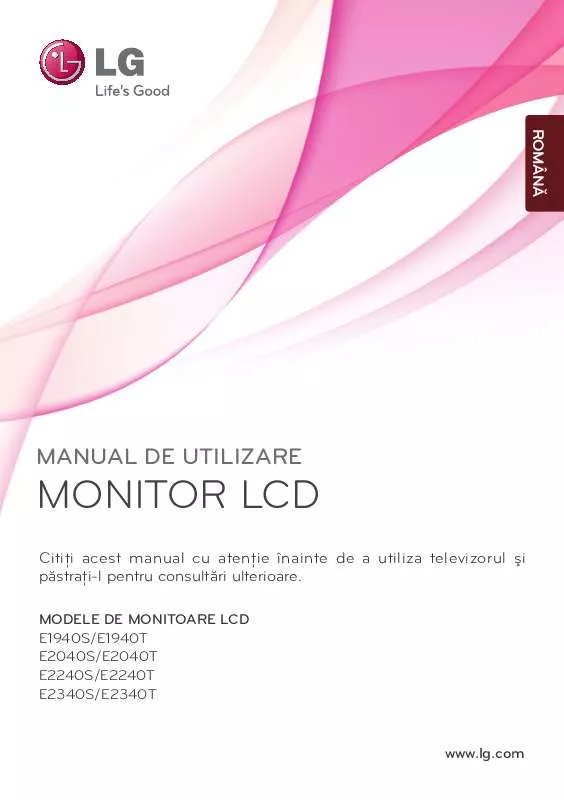 Mode d'emploi LG E2040T