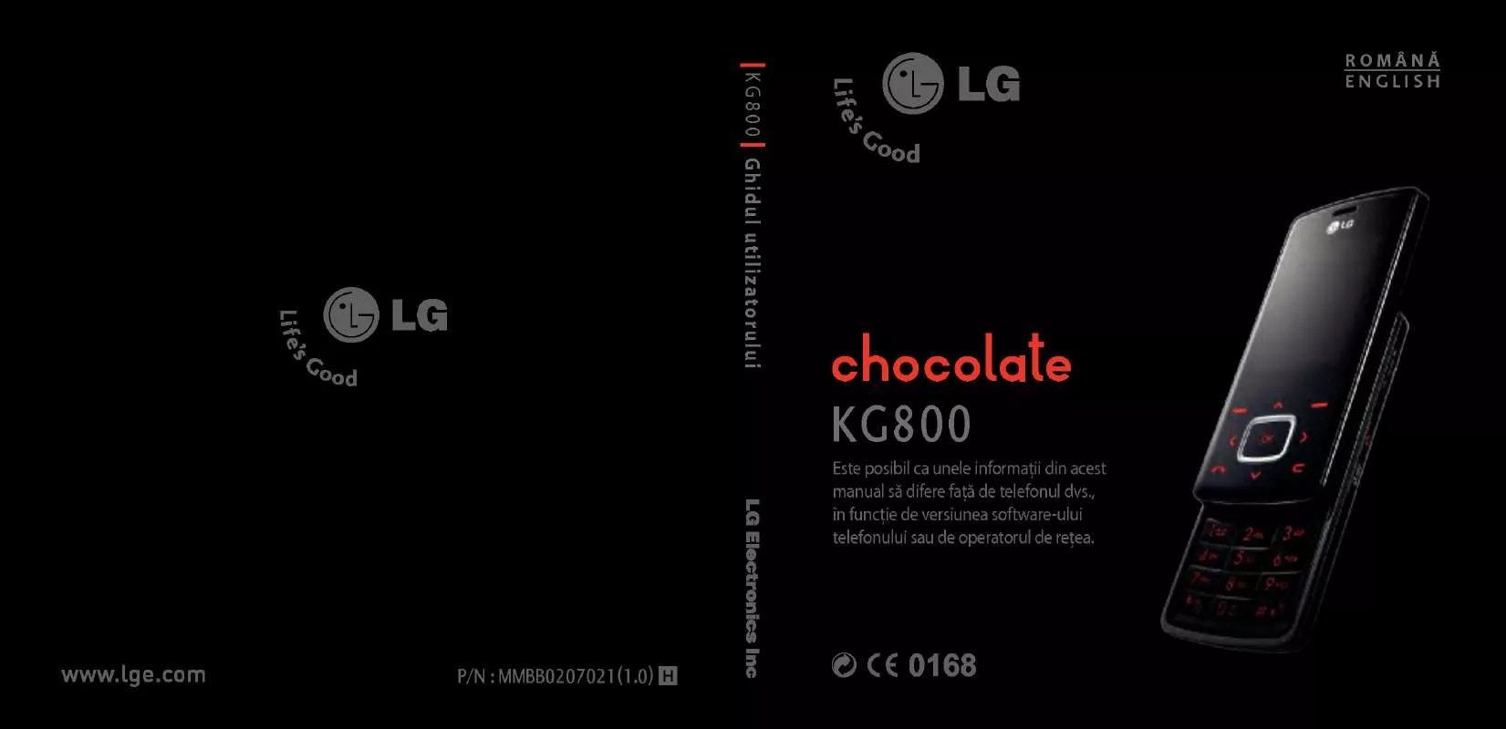 Mode d'emploi LG KG800