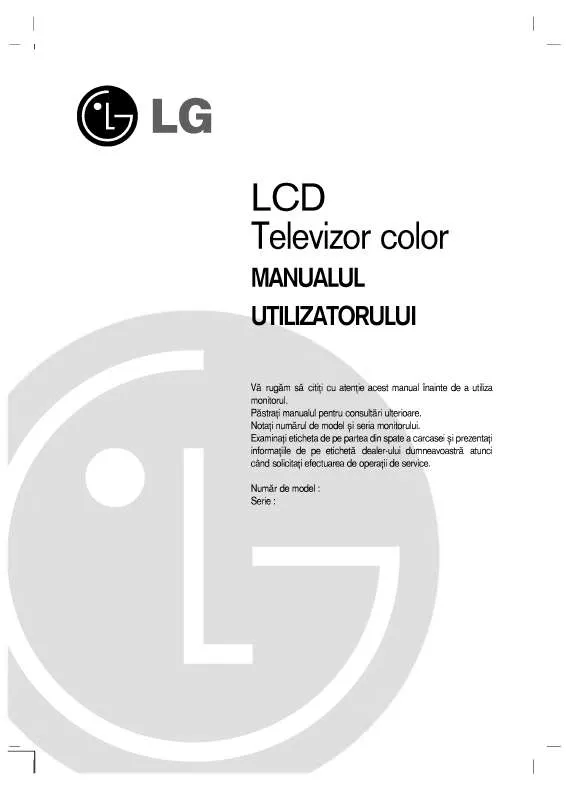 Mode d'emploi LG RZ-32LZ50