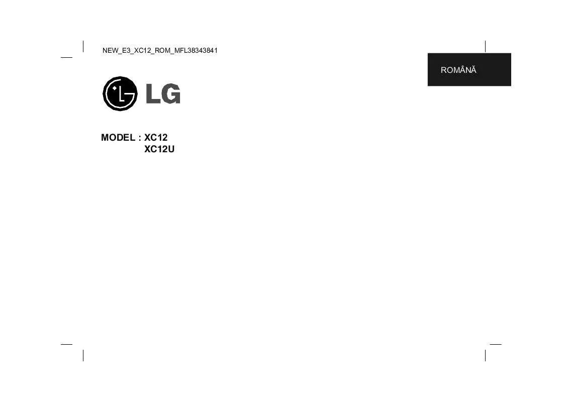 Mode d'emploi LG XC12U