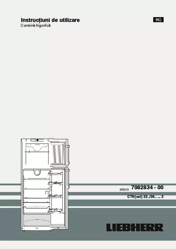 Mode d'emploi LIEBHERR CTNESF 3223 COMFORT NOFROST