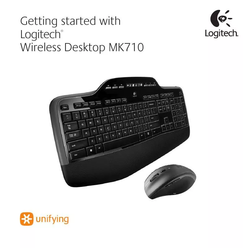 Mode d'emploi LOGITECH MK710