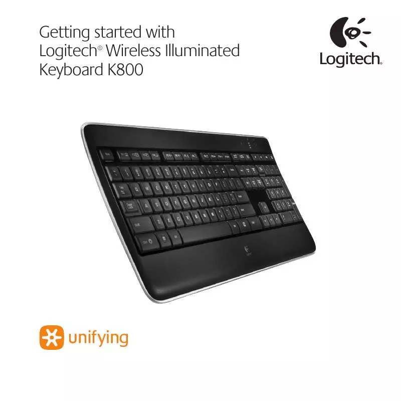 Mode d'emploi LOGITECH K800