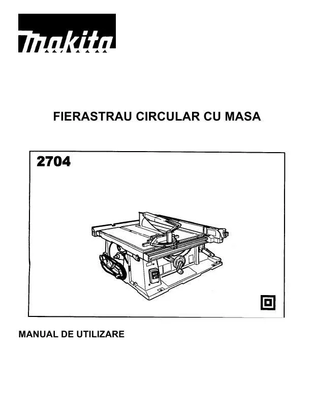 Mode d'emploi MAKITA 2704