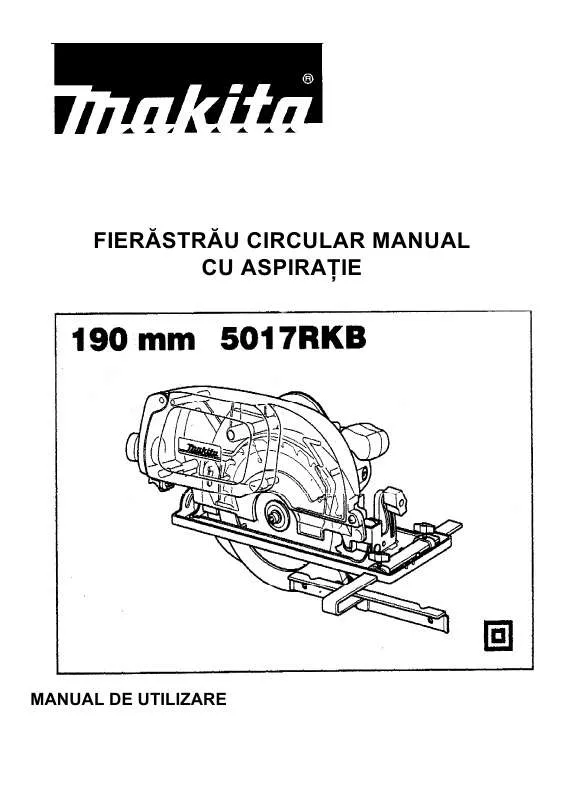 Mode d'emploi MAKITA 5017RKB