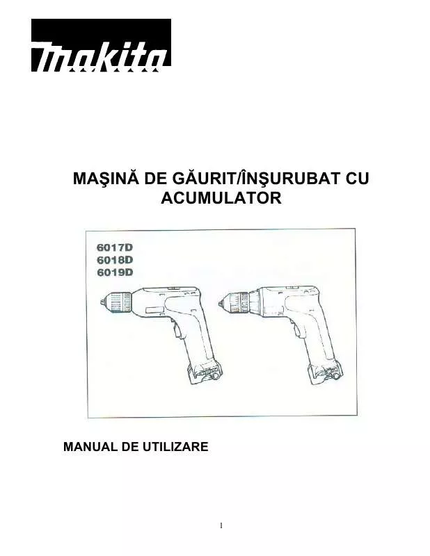 Mode d'emploi MAKITA 6017D